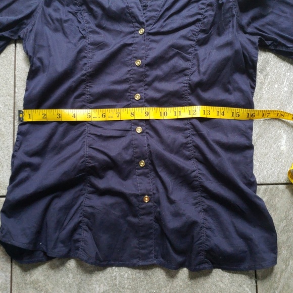 Navy Express Button up - Picture 7 of 8